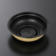 中央化学 丼容器 SD庵里丼 本体 M15 BK-輪Y 50枚/袋（ご注文単位8袋）【直送品】