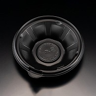 リスパック 丼容器　バイオのぞみ　本体 丸160-43B 黒 50枚/袋（ご注文単位16袋）【直送品】