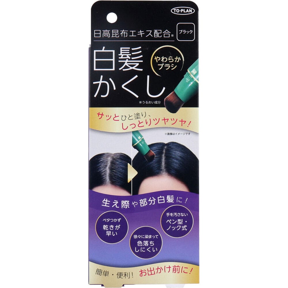 東京企画販売　トプラン 日高白髪かくし ブラック 20g　1個（ご注文単位1個）【直送品】