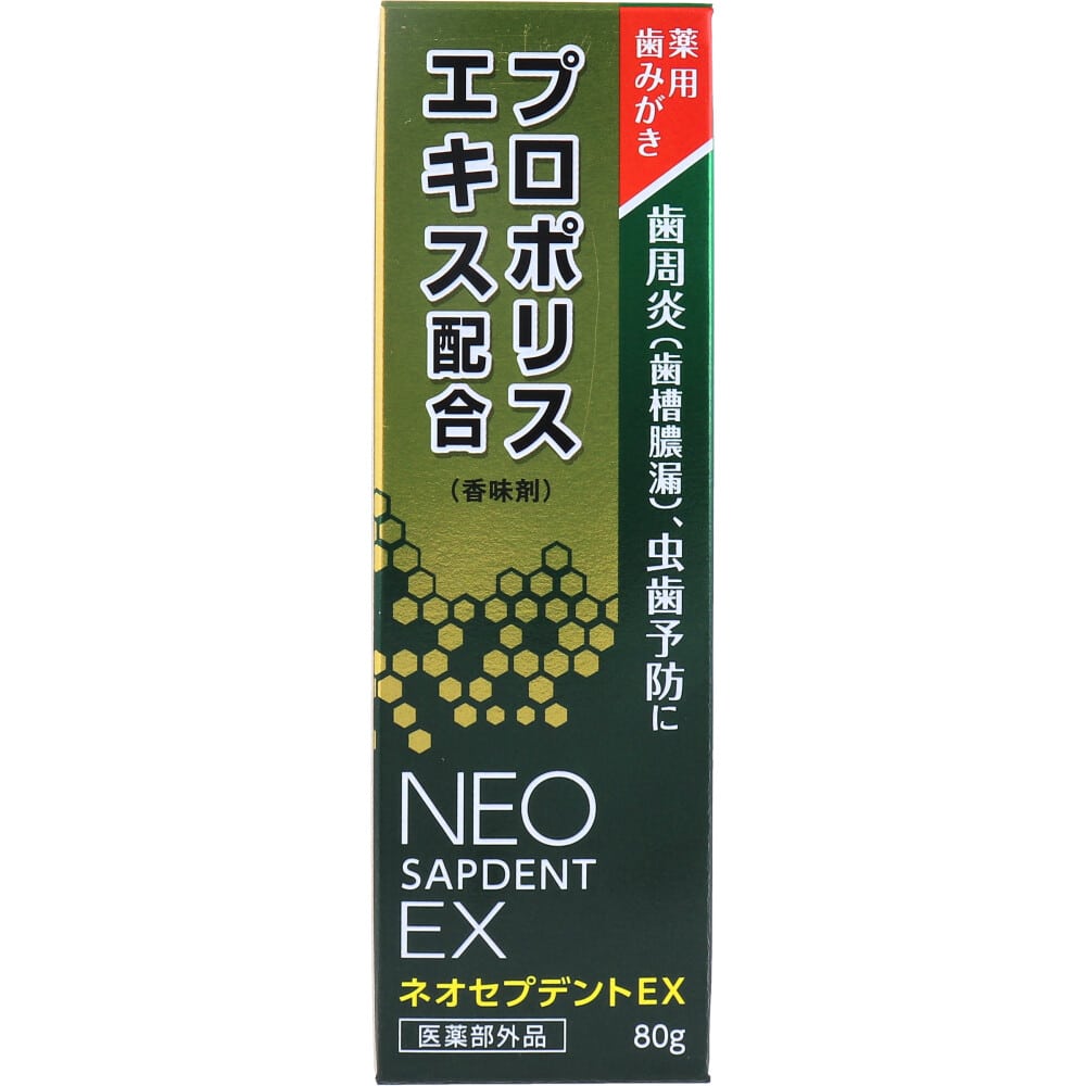 森川健康堂　薬用歯みがき ネオセプデント EX 80g　1個（ご注文単位1個）【直送品】