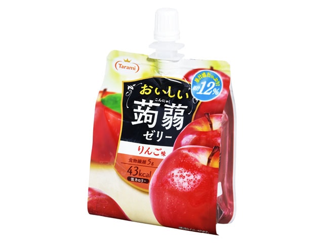 たらみおいしい蒟蒻ゼリーりんご味150g※軽（ご注文単位6個）【直送品】