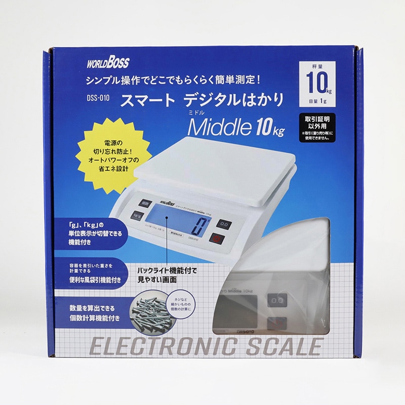 高森コーキ スマートデジタルはかり　Middle 10kg DSS-010 1個（ご注文単位1個）【直送品】