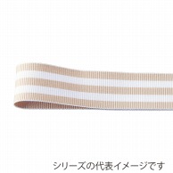 松村工芸 ストライプグログランリボン 24mm　ベージュ 33-286-41 1巻（ご注文単位1巻）【直送品】