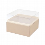 松村工芸 デザインBOX クリア120　ベージュ 162-1293-14 1個（ご注文単位1個）【直送品】