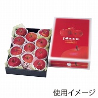 ヤマニパッケージ ギフト箱　アップルパレット 3kg L-489 10枚/束（ご注文単位3束）【直送品】