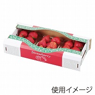 ヤマニパッケージ ストロベリーボックス 3P L-2229 10枚/束（ご注文単位10束）【直送品】