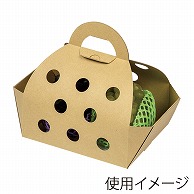 ヤマニパッケージ クラフト手提箱 特大 L-2496 10枚/束（ご注文単位10束）【直送品】