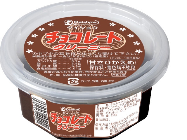 ダイショウチョコレートクリーミー225g※軽（ご注文単位12個）【直送品】