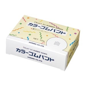 #16 100G ｼﾛ ハートインゴムバンド#16　100g　白 1箱 (ご注文単位1箱)【直送品】