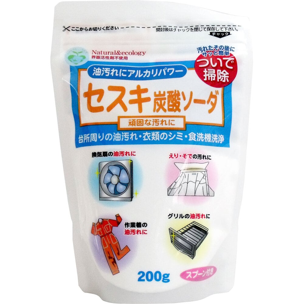 トーヤク　セスキ炭酸ソーダ 200g入　1パック（ご注文単位1パック）【直送品】