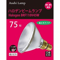 オーム電機 83270 16-6560 アサヒ ハロゲンビームランプ E26 75形 散光形（ご注文単位1袋）【直送品】