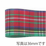 青山 リボン　タータンチェック　6741 22×46 #　70 1巻（ご注文単位1巻）【直送品】