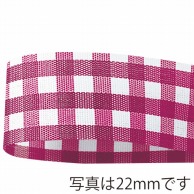 青山 リボン　ギンガムチェック　6770 13×46 #15 1巻（ご注文単位1巻）【直送品】