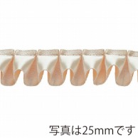 青山 リボン　コルダサテンフリル　2115 40×3 #61 1巻（ご注文単位1巻）【直送品】