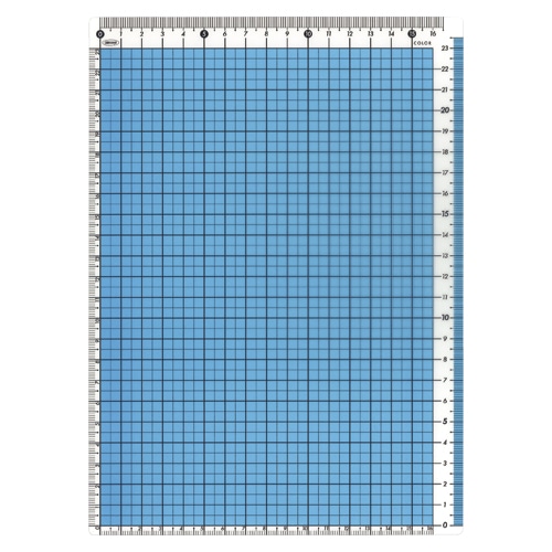 CPK-B5-B カラー方眼下敷　B5判　ブルー 1枚 (ご注文単位1枚)【直送品】