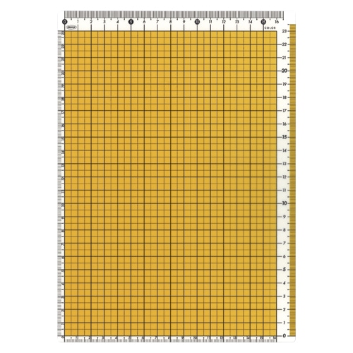 CPK-B5-Y カラー方眼下敷　B5判　イエロー 1枚 (ご注文単位1枚)【直送品】