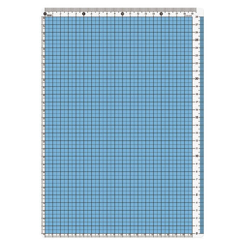 CPK-A4-B カラー方眼下敷　A4判　ブルー 1枚 (ご注文単位1枚)【直送品】