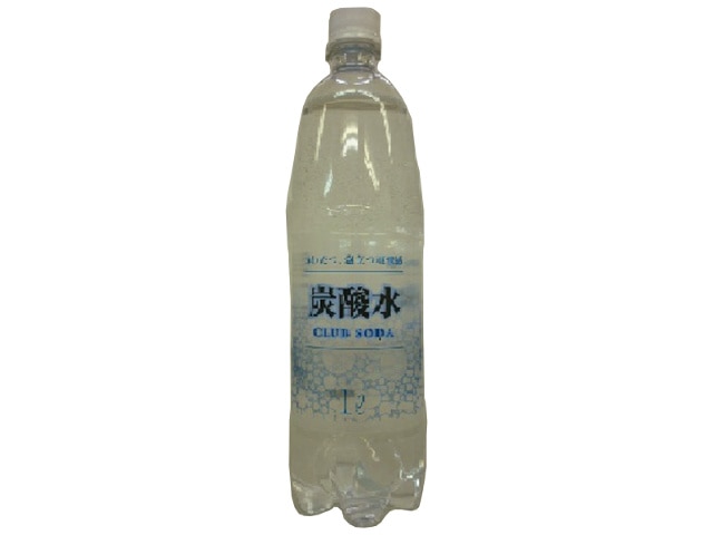 友桝飲料炭酸水ペット1L※軽（ご注文単位15個）【直送品】