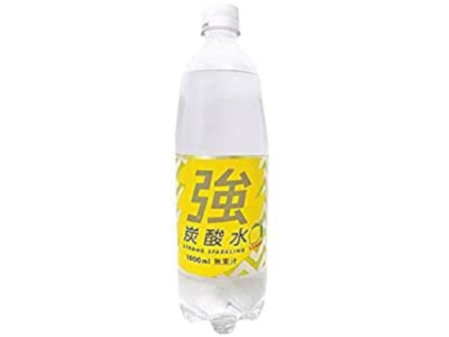 友桝飲料強炭酸水レモン1L※軽（ご注文単位15個）【直送品】