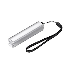 ヤザワ 懐中電灯 シルバー BKA40SV ［LED /単3乾電池×1］ BKA40SV 1個（ご注文単位1個）【直送品】