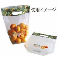 精工 手抜きポリ袋　カラースタンドパック ミカン大  100枚/袋（ご注文単位50袋）【直送品】