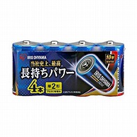 アイリスオーヤマ 単2電池 LR14BP/4P  ［4本 /アルカリ］ LR14BP4P 1個（ご注文単位1個）【直送品】