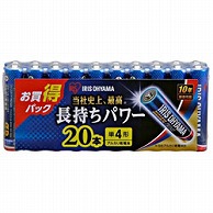 アイリスオーヤマ 単4電池 LR03BP/20P  ［20本 /アルカリ］ LR03BP20P 1個（ご注文単位1個）【直送品】