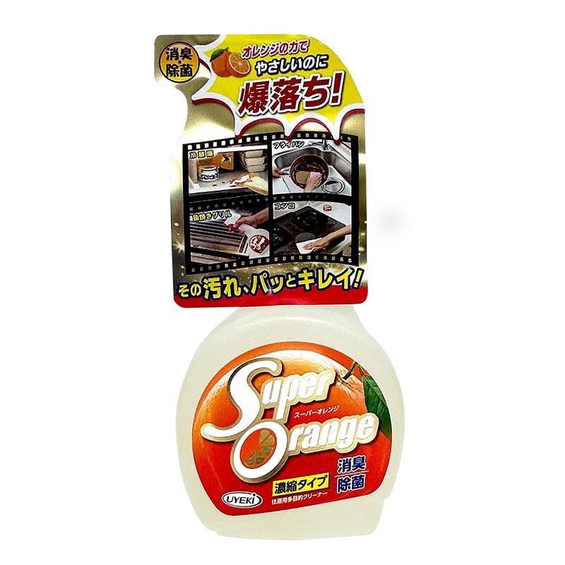 UYEKI 掃除用洗剤　スーパーオレンジ 消臭・除菌泡タイプ　480ml  1本（ご注文単位20本）【直送品】