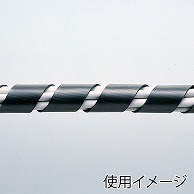 サンワサプライ ケーブルタイ　スパイラル　2m巻き 内寸直径15mm　ブラック CA-SP15BKN2 1個（ご注文単位1個）【直送品】