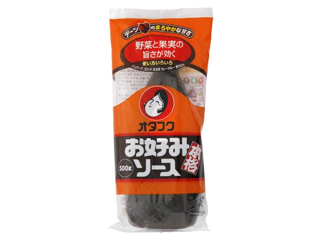 オタフクお好みソース福ボトル500g※軽（ご注文単位12個）【直送品】