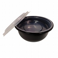 江戸川物産 PP製丼容器　中皿付容器 ブラック PPN-002 25個/パック（ご注文単位1パック）【直送品】