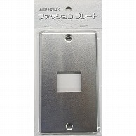 オーム電機 HS-US01 00-4689 スイッチプレート ステンレス 1個口（ご注文単位1袋）【直送品】