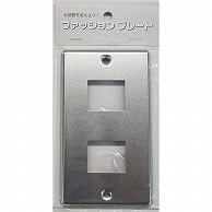 オーム電機 HS-US02 00-4690 スイッチプレート ステンレス 2個口用（ご注文単位1袋）【直送品】