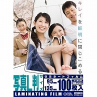 オーム電機 LAM-FL1003 00-5532 ラミネートフィルム100ミクロン 写真L判サイズ 100枚（ご注文単位1袋）【直送品】