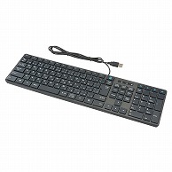 オーム電機 PC-SKC41K 01-3514 PCGEAR有線USBキーボード ブラック（ご注文単位1袋）【直送品】