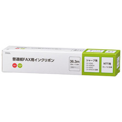 オーム電機 普通紙FAXインクリボン S-SH2タイプ 3本入 36.3m OAI-FHD36T OAIFHD36T 1個（ご注文単位1個）【直送品】