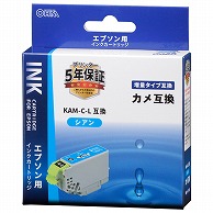 オーム電機 INK-EKAMXL-C 01-3877 エプソン互換 カメ シアン 増量タイプ（ご注文単位1袋）【直送品】