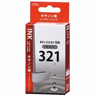 オーム電機 INK-C321B-GY 01-4150 キヤノン互換 BCI-321GY 染料グレー（ご注文単位1袋）【直送品】