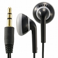 オーム電機 HP-B135N-K 03-1268 AudioCommステレオインナーホン ブラック 1.2m（ご注文単位1袋）【直送品】