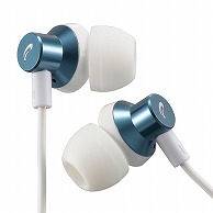 オーム電機 HP-B170N-A 03-2394 AudioCommステレオインナーホン ブルー（ご注文単位1袋）【直送品】