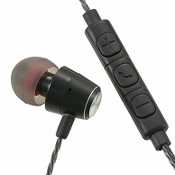 オーム電機 HP-B171N-K 03-2432 AudioCommシングルインナーホン ブラック（ご注文単位1袋）【直送品】