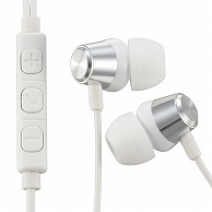 オーム電機 HP-B172N-S 03-2481 AudioCommスマホ対応ステレオインナーホン シルバー（ご注文単位1袋）【直送品】