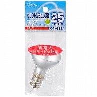 オーム電機 LB-R4725K-F 04-6324 クリプトン ミニレフ球 E17/25W フロスト（ご注文単位1袋）【直送品】