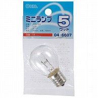 オーム電機 LB-S3705-C 04-6607 ミニランプ S35型 E17/5W クリア（ご注文単位1袋）【直送品】