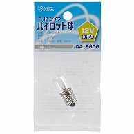 オーム電機 LB-P3212V 04-9606 パイロット球 T-13タイプ E12/12V-0.15A クリア（ご注文単位1袋）【直送品】