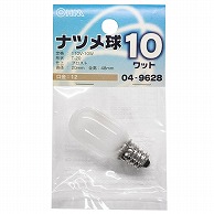 オーム電機 LB-T0210-F 04-9628 ナツメ球 E12/10W フロスト（ご注文単位1袋）【直送品】