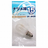 オーム電機 LB-T0215-F 04-9629 ナツメ球 E12/15W フロスト（ご注文単位1袋）【直送品】