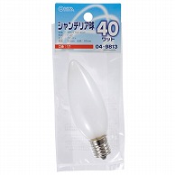 オーム電機 LB-C2740-F 04-9813 シャンデリア球 40W E17 フロスト（ご注文単位1袋）【直送品】