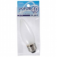 オーム電機 LB-C3640-F 04-9815 シャンデリア球 40W E26 フロスト（ご注文単位1袋）【直送品】