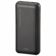 オーム電機 SMP-JV51K 05-1187 モバイルチャージャー 20000mAh ブラック（ご注文単位1袋）【直送品】